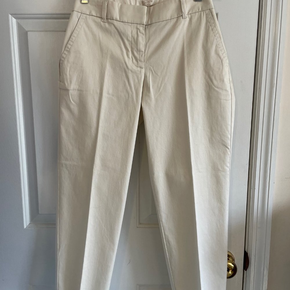 J. Crew Factory Ankle Pants size 6 - Natural/Cream